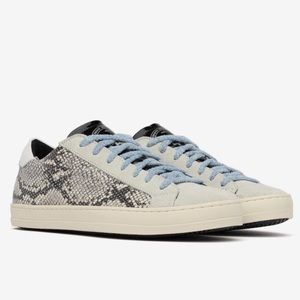 P448 John Silver Python Blue Lace Sneakers